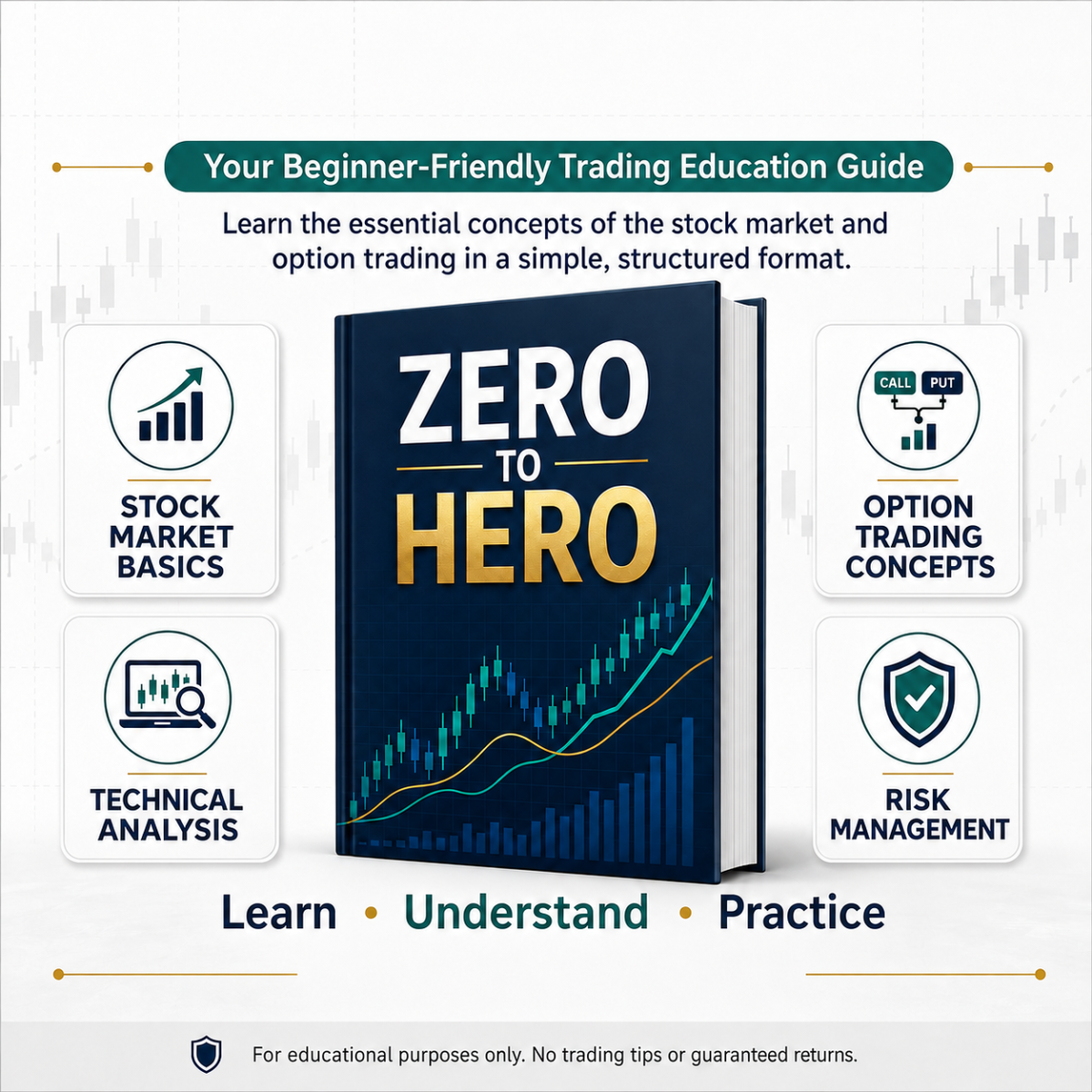 Zero to Hero stock market and option trading educational book by Mohmari Markets