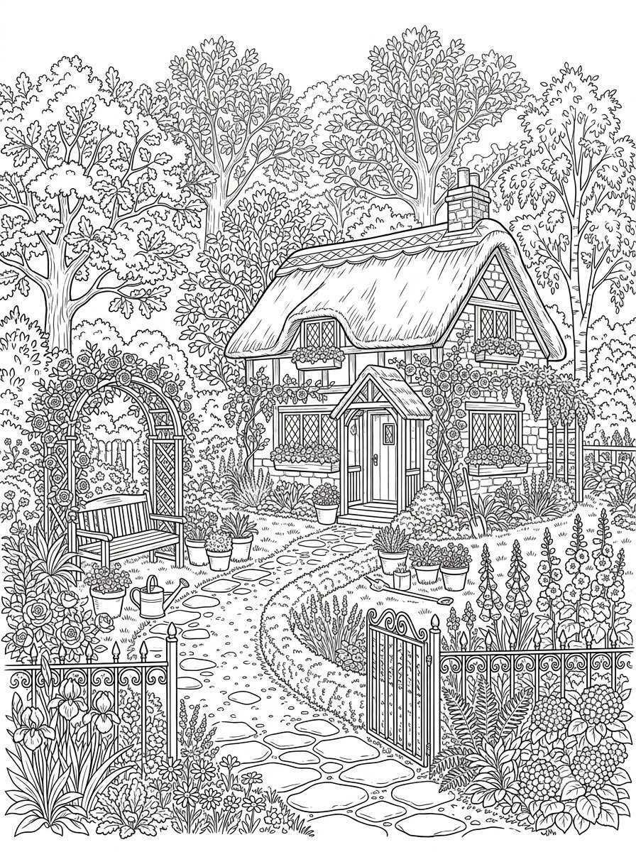 Stress Relief Coloring Book for Adults with relaxing coloring pages and intricate patterns